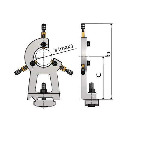 Stałe, stabilne oparcie do tokarki TU 2304 i TU 2304V Optimum kod: 3440361 - 2